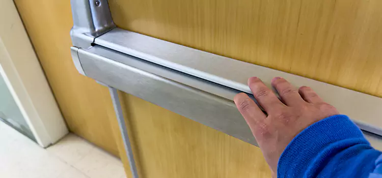 Installing a Push Bar on a Door Mequon